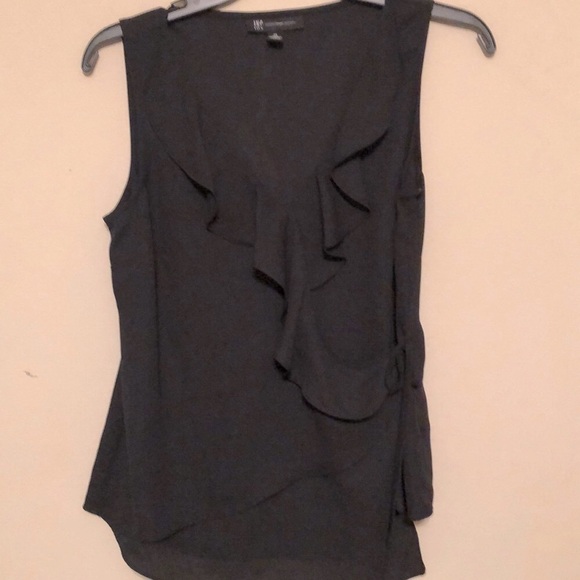 Inc pullover wrap top. Black. Small - Picture 1 of 6